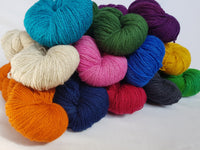 4ply yarn miniskein, 20g, hand dyed Welsh Mule and Welsh Bluefaced Leicester yarn