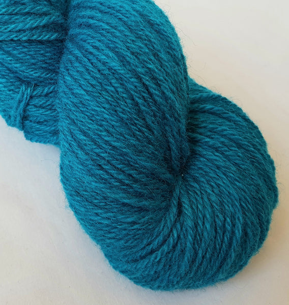 Mynydd Iâ hand dyed Welsh DK yarn, Welsh Mule and Welsh Bluefaced Leicester