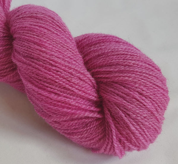 Rhosyn hand dyed Welsh 4ply yarn, Welsh Mule and Welsh Bluefaced Leicester