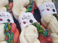 Knit-Tea Retreat Party Bunting Socks kit - yarn and pattern
